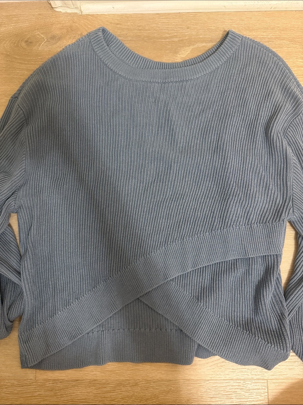 Lululemon Ribbed Knit Sweater in Dusty Blue - Picture 2 of 4